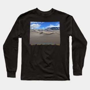 Colorado State Outline (Great Sand Dunes National Park) Long Sleeve T-Shirt